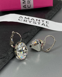 Серьги ASSOL 14mm с австрийскими кристаллами crystal 4