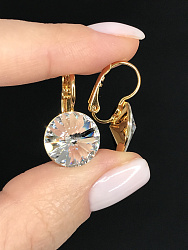 Серьги RIVOLI 12 с австрийскими кристаллами crystal Au 1