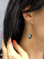 Серьги KR Roskosh silver night 1