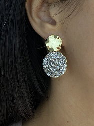 Серьги IREN 23mm crystal  Au 3