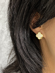 Серьги klever crystal/white Au 2