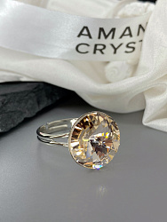 Кольцо ELIS 14mm с австрийскими кристаллами silk 4