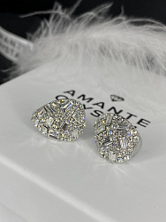 Серьги Fashion mini Baget crystal 4