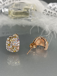 Серьги Fashion ALFA mini gold 3