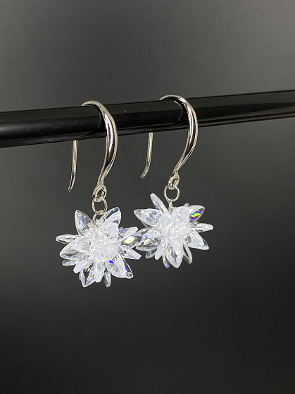 Серьги Ежик (Снежинки)