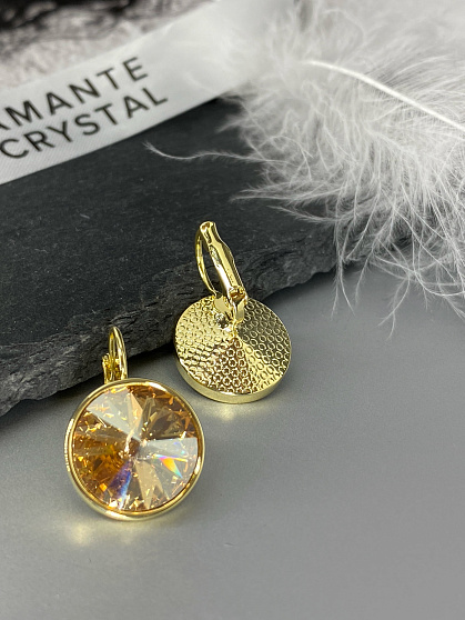 Серьги KR Rivoli 16mm gold 