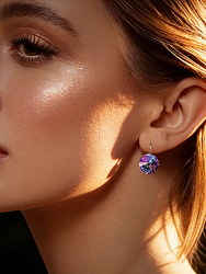Серьги RIVOLI 12 с австрийскими кристаллами VL 3