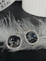 Серьги KR Kassandra silver night  2