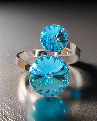 Кольцо JANINE light turquoise 1