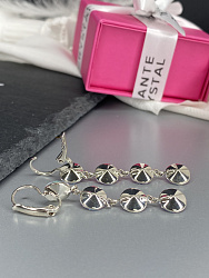 Серьги REGINA 5,5см crystal 3