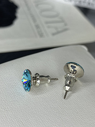 Пусеты 8 mm light turquoise 3