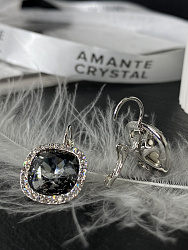 Серьги KR Kassandra silver night  3