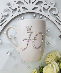 Кружка белая "Ю" 2