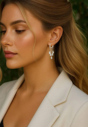 Серьги Spider гроздь 1