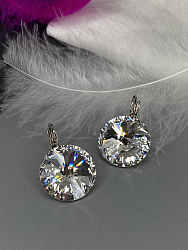 Серьги RIVOLI 18mm с австрийскими кристаллами crystal 3