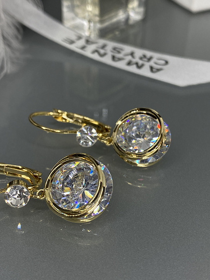 Серьги KR Жанин crystal Au