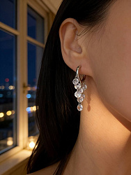 Серьги KR rossinka гроздь 1