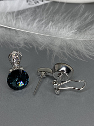 Серьги BluC rivoli 10mm denim 3