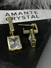 Серьги Джетта crystal Au