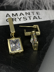 Серьги Джетта crystal Au 4