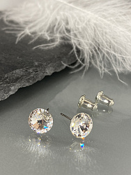 Пусеты 8 mm crystal 4