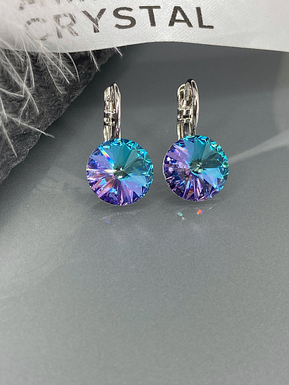 Серьги RIVOLI 8mm с австрийскими кристаллами VL