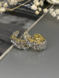 Серьги KR Fashion mini crystal Au 1