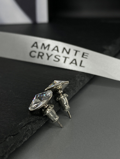 Пусеты 10mm crystal