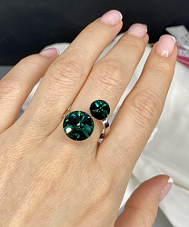 Кольцо JANINE emerald  2