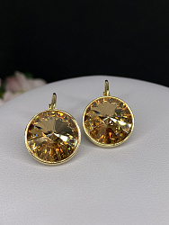 Серьги KR Rivoli 16mm gold  2