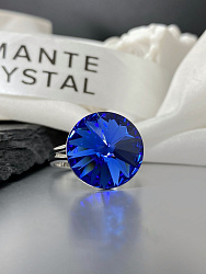 Кольцо ELIS 14mm с австрийскими кристаллами sapphire 3