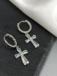 Серьги Bluc крестики 3