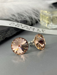 Пусеты 10 mm vintage rose 4