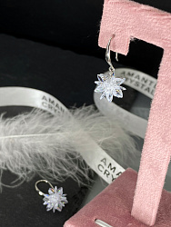 Серьги Ежик (Снежинки) 3