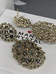 Серьги KR Gloria bl diamond 1