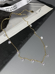 Колье KR Rossinka crystal золото Au 4