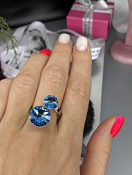 Кольцо JANINE aquamarine 1