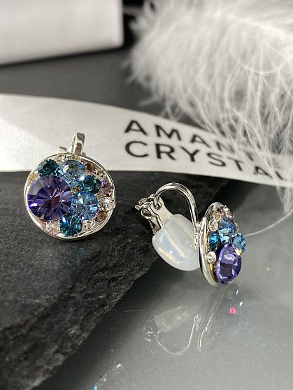 Клипсы Rivolo tanzanite 
