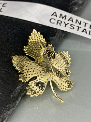 Брошь BluC Клен Au 3