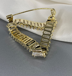 Брошь BLUC Triangl Циркон Au 3