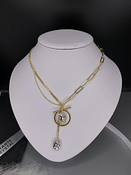 Колье Capri цепь crystal Au 1