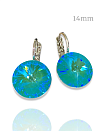 Серьги RIVOLI 14mm с австрийскими кристаллами laguna delite