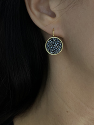 Серьги IREN jet Au 1