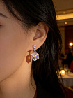 Серьги Kora 4/8mm AB