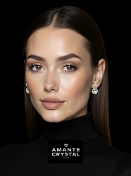 Серьги Roncato 14мм с австрийскими кристаллами crystal 2