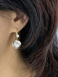 Серьги KR Жанин crystal Au 1