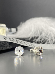 Серьги 6 mm crystal 2