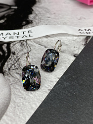 Серьги CAPRI 14mm silver night 2