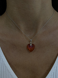 Подвеска Heart Astral pink 4