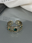 Кольцо Fashion emerald